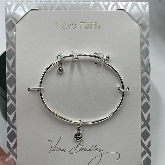 VERA BRADLEY SILVER PLATED HAVE FAITH CROSS BRACELET NWT MSRP
$34 - Picture 2 of 12